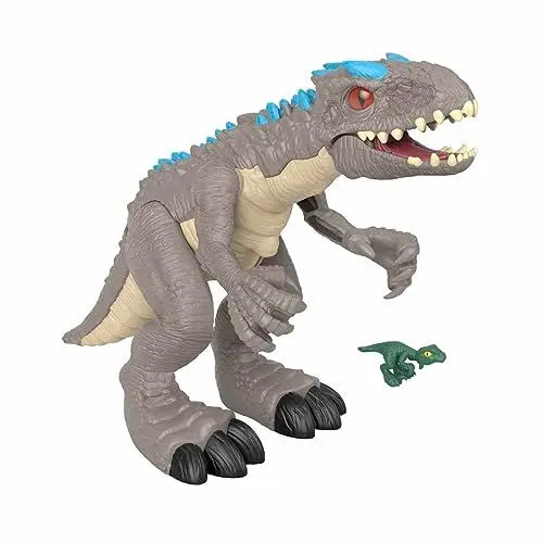 Produktbild: Fisher-Price Imaginext Price Jurassic World GMR16 - Imaginext Dinosaurier-Set mit Schleuderaction Indominus Rex, Dinosaurier Spielzeug ab 3 Jahren