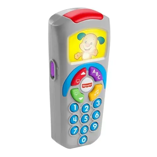 Produktbild: Fisher-Price Lernspaß Lernspielzeug für Babys Hündchen-Fernbedienung Spielzeugfernbedienung mit Musik und Lichtern für Kinder ab 6 Monaten, Version: Französisch, HXB87
