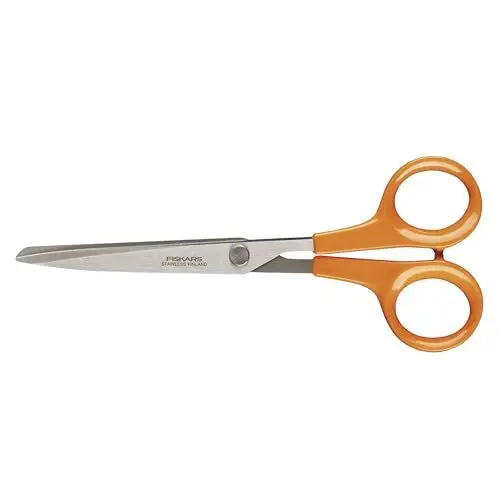 Produktbild: Fiskars Mehrzweckschere, Länge: 17 cm, Für Rechts- und Linkshänder, Rostfreie Stahl-Klinge/Kunststoff-Griffe, Orange, Classic, 1005150
