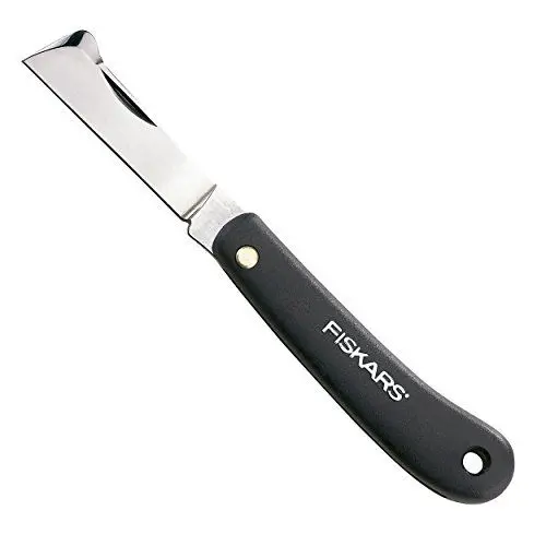 Produktbild: Fiskars Okuliermesser, Gesamtlänge: 17 cm, Rostfreier Stahl, Schwarz, K60, 1001625