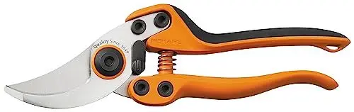 Produktbild: Fiskars Profi Bypass-Gartenschere für frische Äste und Zweige, Hochwertige Stahl-Klingen, Länge: 20 cm, Schwarz/Orange, PB-8 M, 1020204
