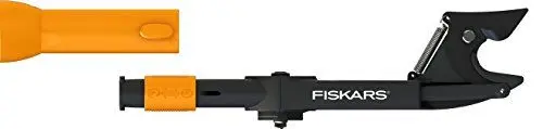 Produktbild: Fiskars QuikFit Amboss-Baumschere für trockenes und hartes Holz bis Ø 3,2 cm, Gerätekopf, Stahl/Kunststoff, Schwarz/Orange, 1001410