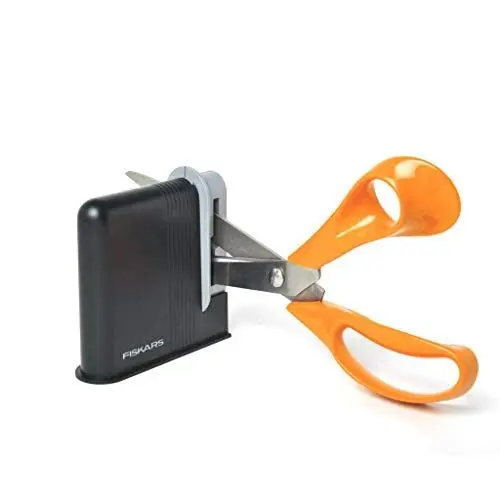 Produktbild: Fiskars Scherenschärfer, Für Rechtshänderscheren, Keramik-Schleifköpfe/Kunststoff-Gehäuse, Schwarz/Grau, 1005137