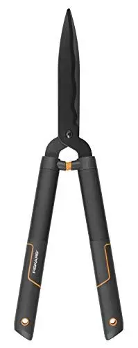 Produktbild: Fiskars SingleStep Heckenschere, Mit Wellenschliff, Hochwertige Stahl-Klingen, Länge 60 cm, Mattschwarz, HS22, 1001433, 58 x 19 x 13 cm
