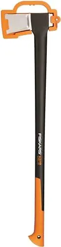 Produktbild: Fiskars Spaltaxt, Inklusive Klingen-/Transportschutz, Länge: 96 cm, Antihaftbeschichtet, Hochwertige Stahl-Klinge/Glasfaserverstärkter Kunststoff-Stiel, Schwarz/Orange, X27–XXL, 2,57 kg, 1015644