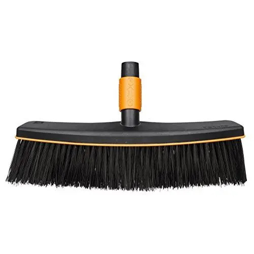Produktbild: Fiskars Straßenbesen, Besenkopf, Breite: 38 cm, Kunststoff-Borsten, Schwarz/Orange, QuikFit, 1001416