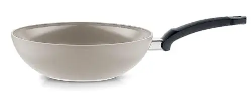 Produktbild: Fissler Ceratal/Aluminium-Wok (Ø 28 cm, 3,7 L) Keramik-Bratpfanne beschichtet antihaftend, hoher Rand, Made in Germany – Induktion, Grau
