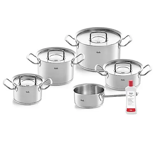 Produktbild: Fissler Original-Profi Collection/Edelstahl-Kochtopfset, 5-teilig, inkl. Metall-Deckel + Gratis Edelstahlpflege - Induktion (Exklusive bei Amazon)