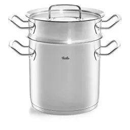 Produktbild: Fissler Original-Profi Collection Multistar / Edelstahl-Topf (Ø 20 cm, 6 L) hoher Spargel-Kochtopf mit Deckel, Siebeinsatz zum Dünsten und Garen von Spargel - Induktion
