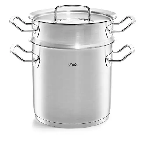 Produktbild: Fissler Original-Profi Collection Multistar / Edelstahl-Topf (Ø 20 cm, 6 L) hoher Spargel-Kochtopf mit Deckel, Siebeinsatz zum Dünsten und Garen von Spargel - Induktion
