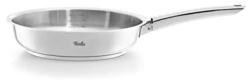 Produktbild: Fissler Steelux Pro/Edelstahl-Pfanne (Ø 24 cm) Bratpfanne-unbeschichtet, scharfes anbraten, Made in Germany - Induktion
