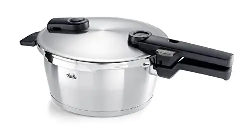 Produktbild: Fissler Vitaquick Premium/Schnellkochtopf (3,5 L, Ø 22 cm) Edelstahl-Dampfkochtopf, 2-Garstufen, Made in Germany - Induktion