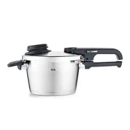 Produktbild: Fissler Vitavit Premium / Schnellkochtopf (2,5 L, Ø 18 cm) Edelstahl-Dampfkochtopf,4-Garstufen, inkl. Einsatz - Induktion, Silber