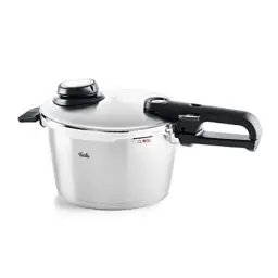 Produktbild: Fissler Vitavit Premium / Schnellkochtopf (4,5 L, Ø 22 cm) Edelstahl-Dampfkochtopf,4-Garstufen, inkl. Einsatz - Induktion, Silber