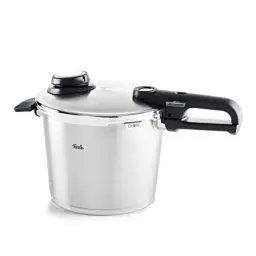 Produktbild: Fissler Vitavit Premium / Schnellkochtopf (6 L, Ø 22 cm) Edelstahl-Dampfkochtopf,4-Garstufen, inkl. Einsatz - Induktion, Silber
