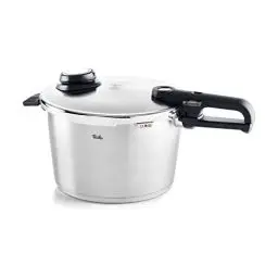Produktbild: Fissler Vitavit Premium / Schnellkochtopf (8 L, Ø 26 cm) Edelstahl-Dampfkochtopf,4-Garstufen, inkl. Einsatz - Induktion, Silber