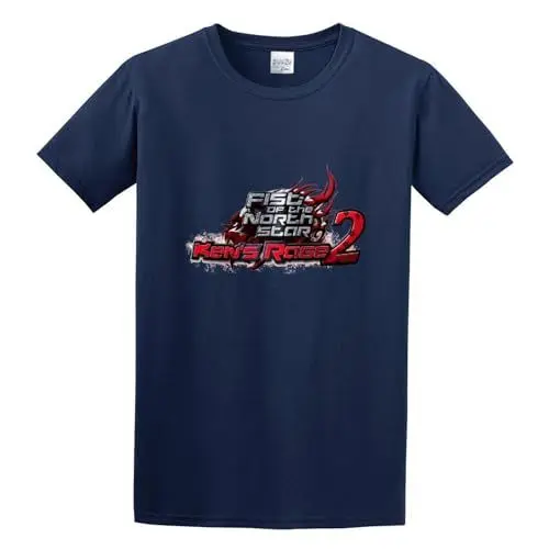 Produktbild: Fist of The North Star Kens Rage 2 Logo Graphic Unisex Tee Shirt Navy L