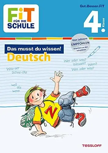 Produktbild: FiT FÜR DIE SCHULE: Das musst du wissen! Deutsch 4. Klasse