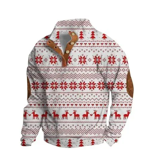Produktbild: Fit Pullover Herren Hoodie Herren Slim Fit Kaschmir Pullover Herren Trainings Pullover Herren Weihnachtspulli Maenner Hemd mit Kapuze Herren Weihnachten Sweatshirt Herren Hoodie Herren Black Friday