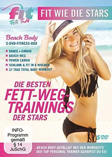 Produktbild: Fit for Fun - Fit wie die Stars - Die besten Fett-Weg Trainings der Stars (5 DVDs)