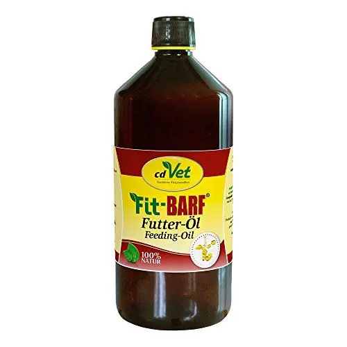 Produktbild: Fit-BARF Futteröl Hunde Katzen 1L - Omega 3 reiches Nahrungsergänzungsmittel