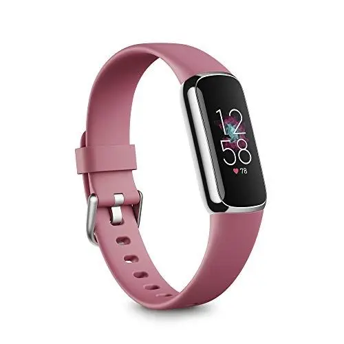 Produktbild: Fitbit Luxe Health & Fitness Tracker with 6-Month Fitbit Premium Membership Included, Stress Management Tools and up to 5 Days Battery, Platinum / Orchid
