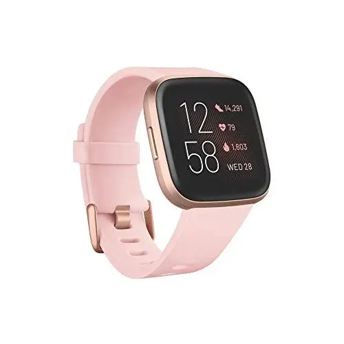 Produktbild: Fitbit Versa 2 Health & Fitness Smartwatch (NFC), Petal Pink - Copper Rose Aluminum