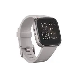Produktbild: Fitbit Versa 2 Health & Fitness Smartwatch with Voice Control, Sleep Score & Music, One Size, Stone/Mist Grey