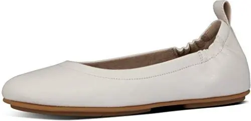 Produktbild: Fitflop Damen Allegro Soft Leather Ballet Pumps Ballerinas, Stone, 36.5 EU