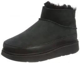 Produktbild: Fitflop Damen GEN-FF Ultra-Mini Double-Faced Shearling Boots Stiefelette, Schwarz, 38 EU