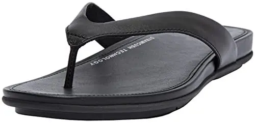 Produktbild: Fitflop Damen Gracie Leather FLIP-Flops Flache Sandale, All Black, 36 EU