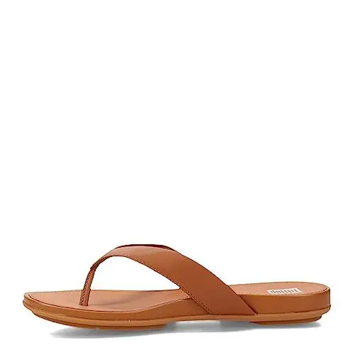 Produktbild: Fitflop Damen Gracie Leather FLIP-Flops Flache Sandale, Light Tan, 36 EU
