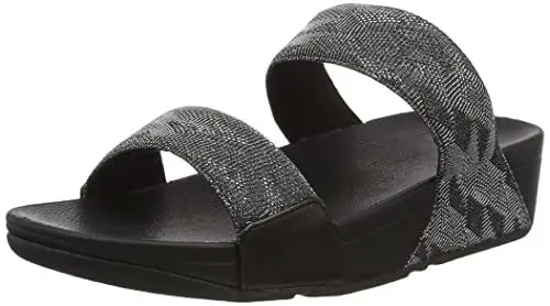 Produktbild: Fitflop Damen Lulu Crystal Slides, Schwarz, 41 EU