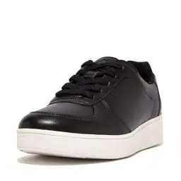 Produktbild: Fitflop Damen Rally Leather Panel Sneakers Sneaker, Schwarz, 42 EU