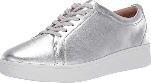 Produktbild: Fitflop Damen Rally Leder Sneaker, Silver, 40 EU
