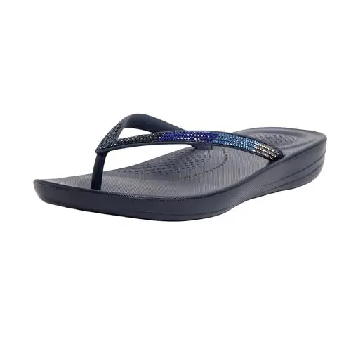Produktbild: Fitflop Damen Sparkle Classic Iqushion Ergonomische Sandalen, Midnight Navy (Marineblau), 41 EU