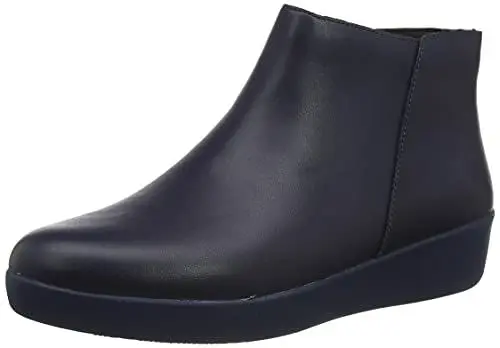 Produktbild: Fitflop Damen sumi Ankle Boot Leather Mode-Stiefel, Midnight Navy (Marineblau), 36 EU