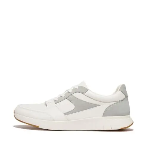 Produktbild: Fitflop Herren ANATOMIFLEX Mens Material-Mix Panel Trainers Sneaker, Urban White, 42.5 EU