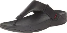 Produktbild: Fitflop Herren Trakk Ii Toe Post-Leather Sandalen, Schwarz (All Black), Gr. 43 EU (9 UK)