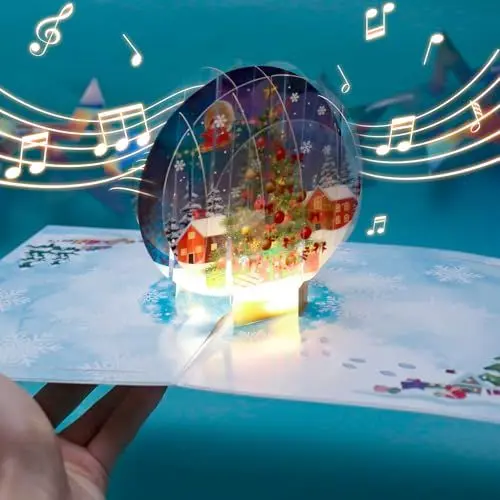 Produktbild: FITMITE Weihnachtskarte mit Kristallkugel
