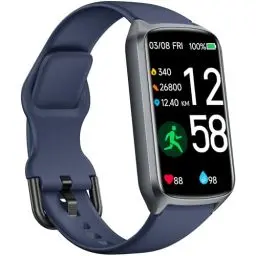 Produktbild: Fitness Tracker Fitnessuhr Damen Herren, bis zu 7 Tage Akkulaufzeit, 20+ Trainningsmodi, SpO2 Tracking, Schlafüberwachung, Herzfrequenzmessung, Schrittzähler, 5ATM Wasserdicht Aktivitätstracker