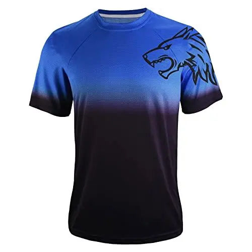 Produktbild: Fitness Tshirt Herren Herren Funktionsshirt Herren T Shirt Schwarz Mesh-Shirt, T-Shirt Schwarz Tshirt Herren Grün T-Shirt mit Sehr Kurzen Ärmeln Tshirts Sportbekleidung Herren Blau 3XL