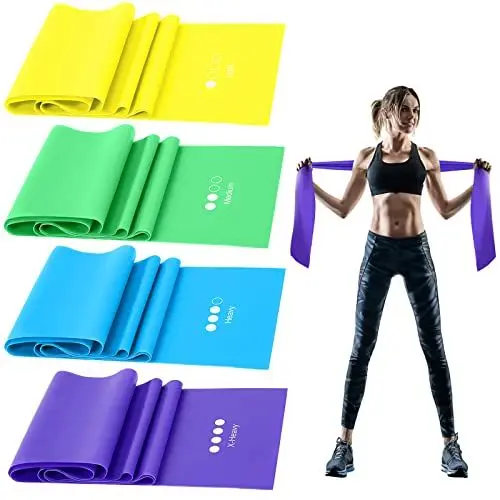 Produktbild: Fitnessbänder Set, GIEMIT Sport Band Fitness Trainingsband Latexfrei für Yoga, Pilates, Krafttraining, Physiotherapie