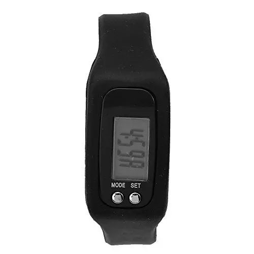 Produktbild: Fitness-Schrittzähler mit Kalorienzähler, Schrittzähler, Smart-Armbanduhr, Armband für Sport (Black)