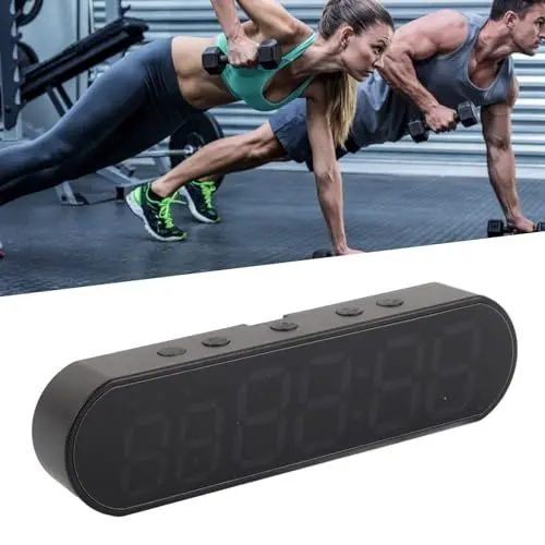 Produktbild: Fitness-Timer, Multifunktionaler Fitness-Intervall-Timer für Zuhause, Garage, Fitnessstudio und Outdoor-Sport