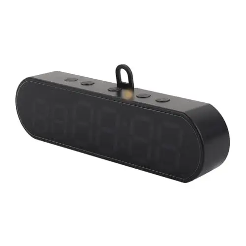 Produktbild: Fitness-Timer, Tragbare Multifunktionale USB-Fitness-Sport-Intervall-Workout-Timer-Uhr, ABS, 1000 MAh, Heim-Fitnessstudios, Schulen, Gärten
