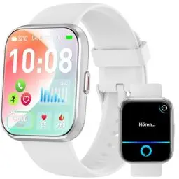 Produktbild: Fitpolo Smartwatch Damen mit Telefonfunktion, 1.8'' Alexa eingebaute Fitnessuhr Damen mit IP68 Wasserdicht,110+ Sportmodi, Schrittzähler Uhr Damen mit Herzfrequenz/SpO2/Schlafmonitor, für Android,iOS