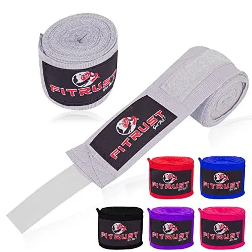 Produktbild: Fitrust Boxhandschuhe für Herren und Damen, elastisch, 457 cm, Weiß