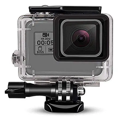 Produktbild: Fitstill 60m/196FT wasserdichte Gehäuse Single -Buckle -Version ist für Go Pro Hero 7/6/5 Black (2018) Schwarz, Staubdes wasserdichte Schutzhülle, Unterwasser -Tauchkoffer mit Stentzubehör, geeignet