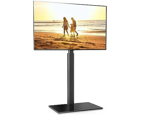 Produktbild: FITUEYES TV Ständer TV Bodenständer Standfuß Fernsehstand höhenverstellbar schwenkbar für 32 bis 60 Zoll Flach & Curved Fernseher bis zu 30kg Max.VESA 600 * 400 Schwarz
